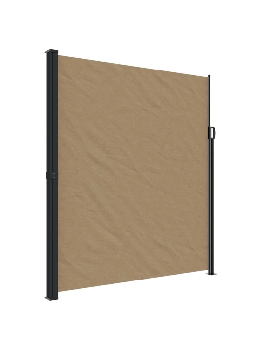Zatahovací boční markýza taupe 220 x 600 cm