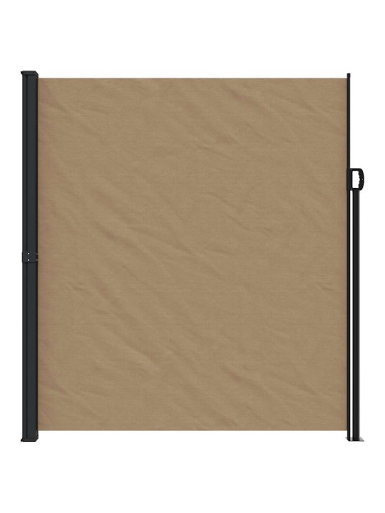 Zatahovací boční markýza taupe 220 x 600 cm