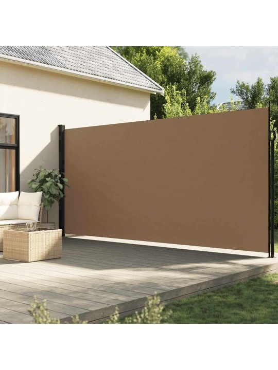 Zatahovací boční markýza taupe 220 x 600 cm