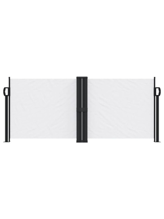 Zatahovací boční markýza bílá 100 x 600 cm