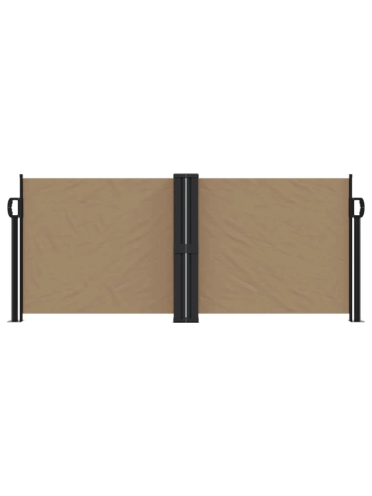 Zatahovací boční markýza taupe 100 x 600 cm