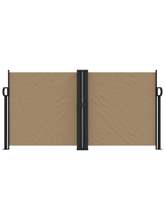 Zatahovací boční markýza taupe 120 x 600 cm