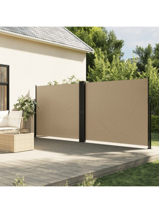 Zatahovací boční markýza béžová 180 x 600 cm