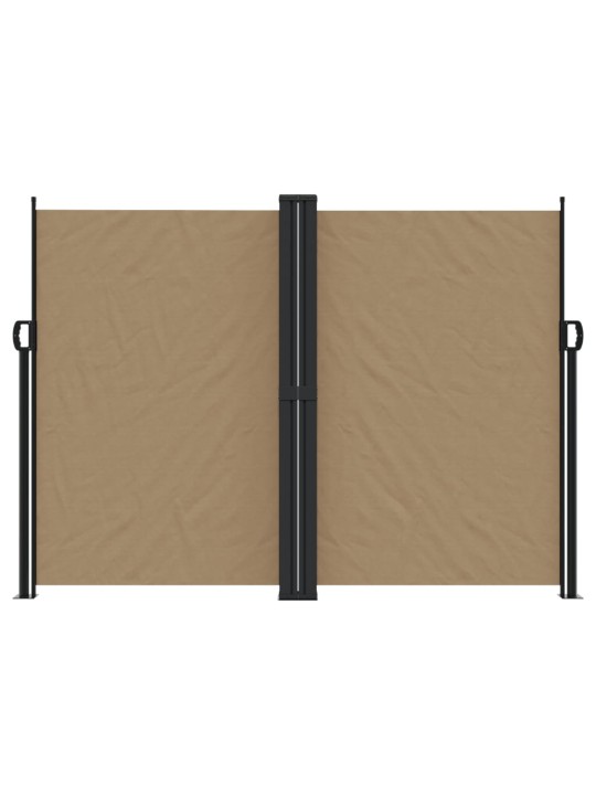 Zatahovací boční markýza taupe 180 x 600 cm