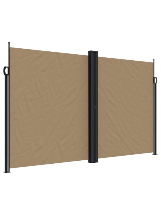 Zatahovací boční markýza taupe 200 x 600 cm