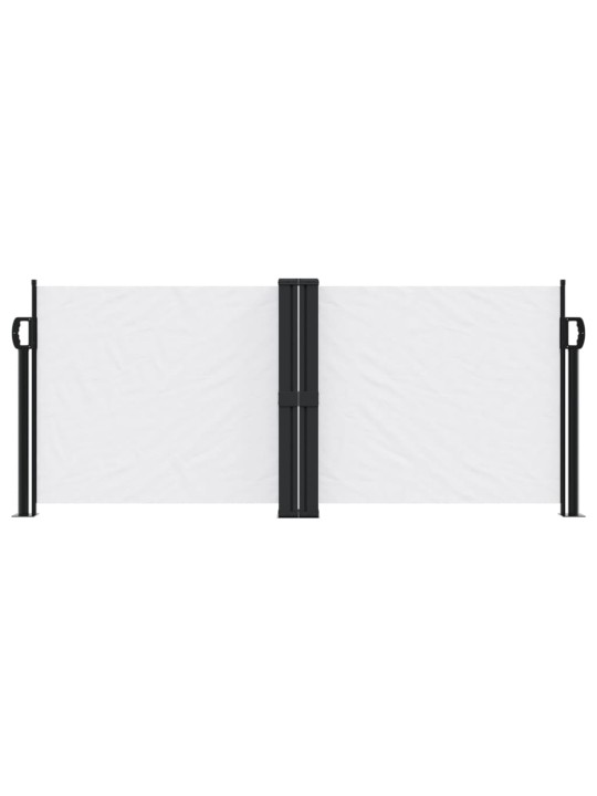 Zatahovací boční markýza bílá 100 x 1 000 cm