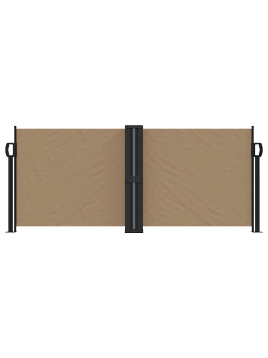 Zatahovací boční markýza taupe 100 x 1 000 cm