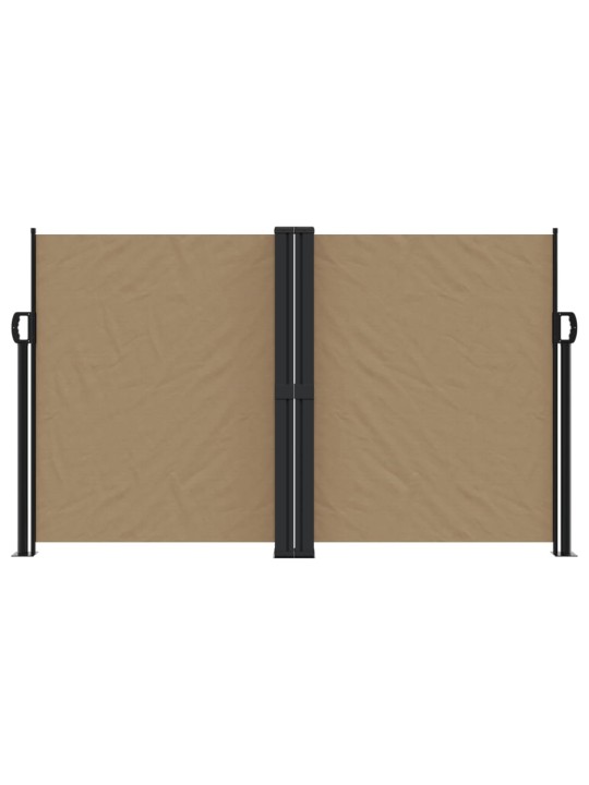 Zatahovací boční markýza taupe 140 x 1 000 cm