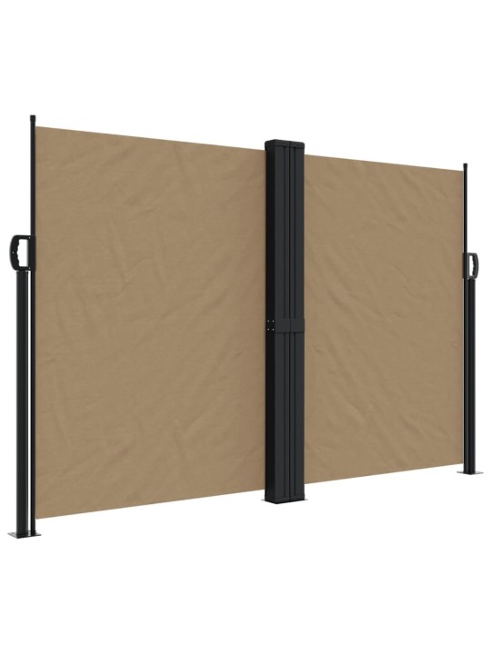 Zatahovací boční markýza taupe 160 x 1 000 cm