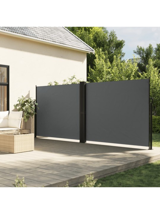 Zatahovací boční markýza antracitová 180 x 1 000 cm
