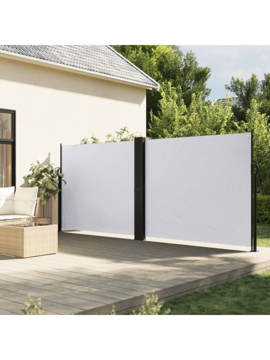Zatahovací boční markýza bílá 180 x 1 000 cm