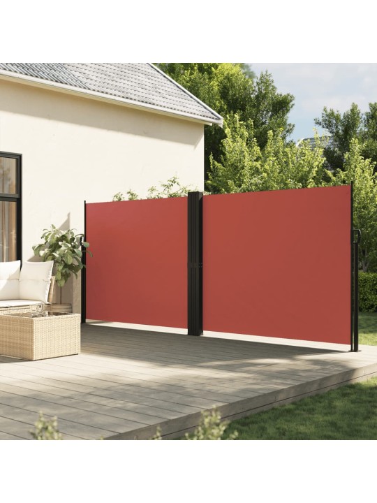 Zatahovací boční markýza terakotová 180 x 1 000 cm