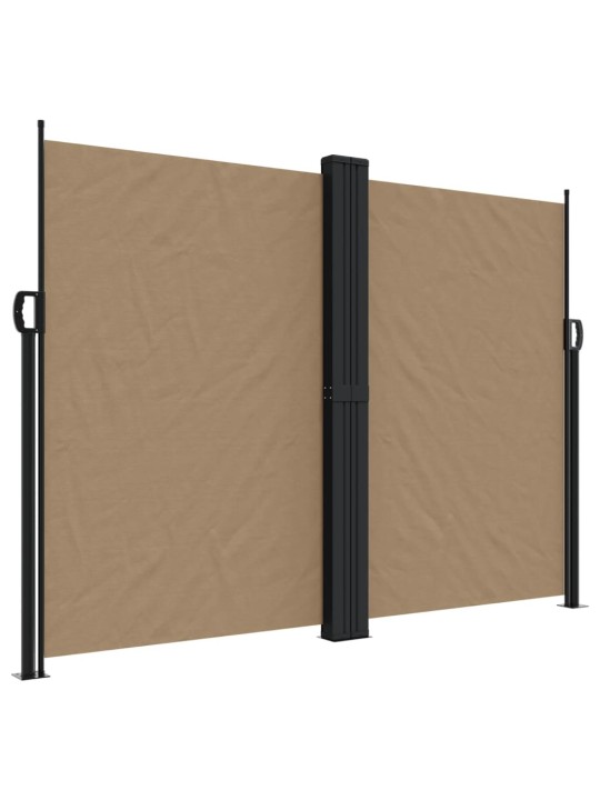 Zatahovací boční markýza taupe 180 x 1 000 cm