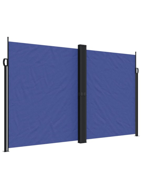 Zatahovací boční markýza modrá 200 x 1 000 cm