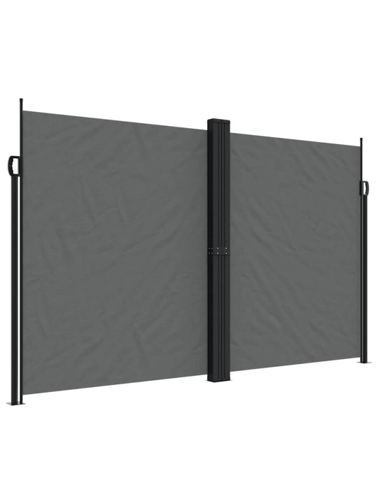 Zatahovací boční markýza antracitová 200 x 1 000 cm