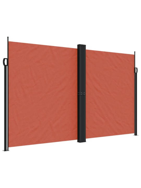 Zatahovací boční markýza terakotová 200 x 1 000 cm
