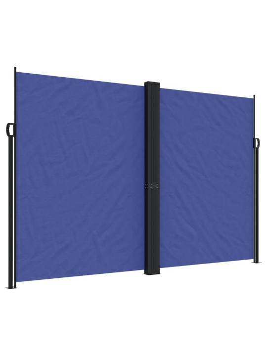 Zatahovací boční markýza modrá 220 x 1 000 cm