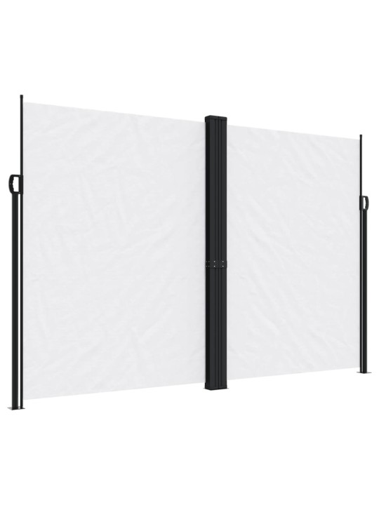 Zatahovací boční markýza bílá 220 x 1 000 cm