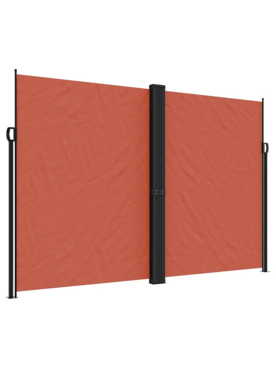 Zatahovací boční markýza terakotová 220 x 1 000 cm