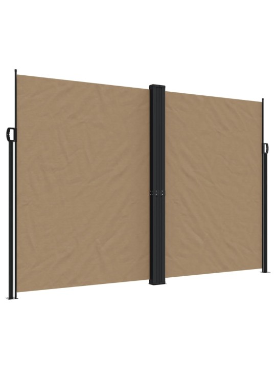 Zatahovací boční markýza taupe 220 x 1 000 cm