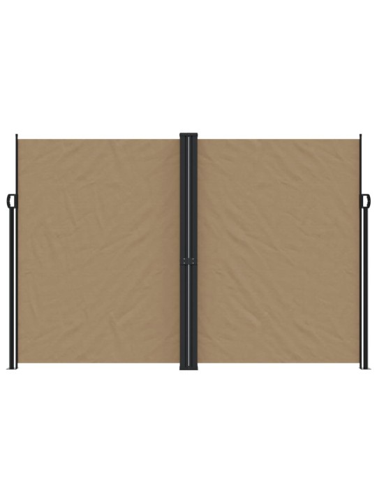 Zatahovací boční markýza taupe 220 x 1 000 cm