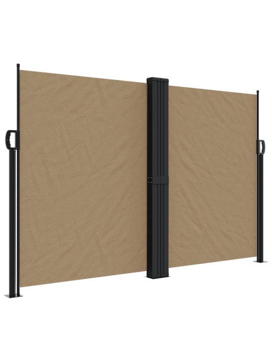 Zatahovací boční markýza taupe 160 x 1 200 cm