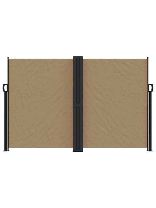 Zatahovací boční markýza taupe 160 x 1 200 cm