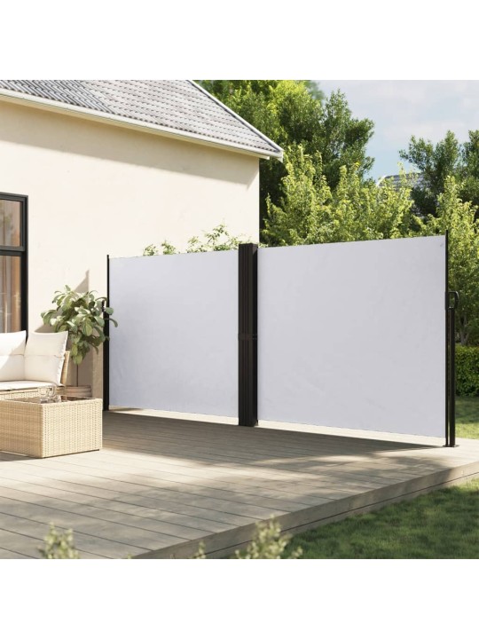 Zatahovací boční markýza bílá 180 x 1 200 cm