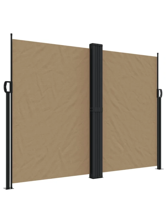Zatahovací boční markýza taupe 180 x 1 200 cm
