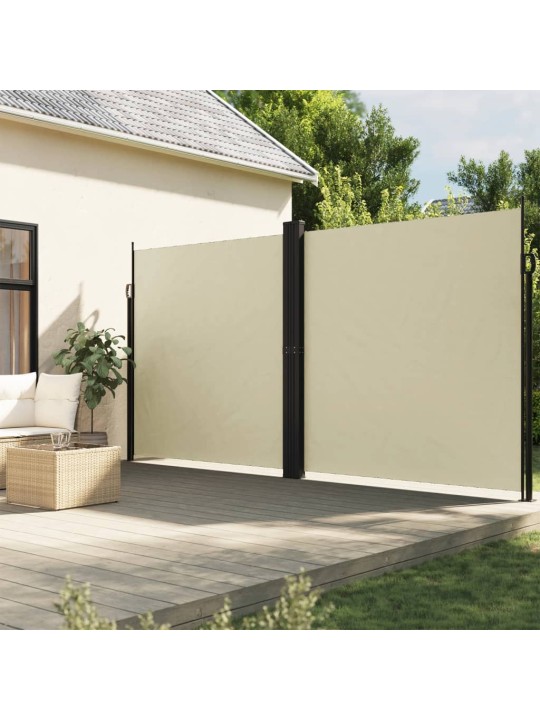 Zatahovací boční markýza krémová 200 x 1 200 cm