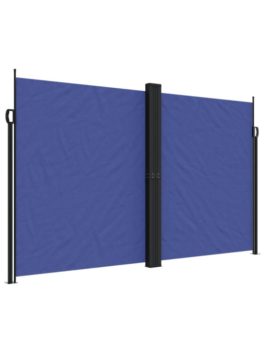 Zatahovací boční markýza modrá 200 x 1200 cm