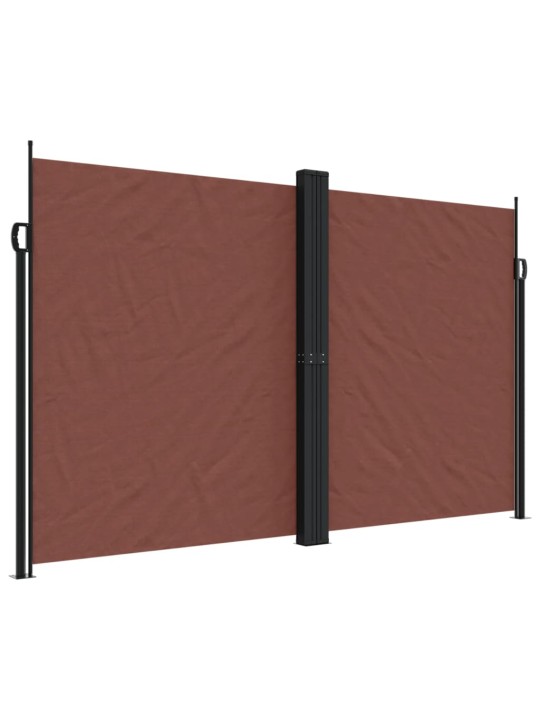 Zatahovací boční markýza hnědá 200 x 1 200 cm