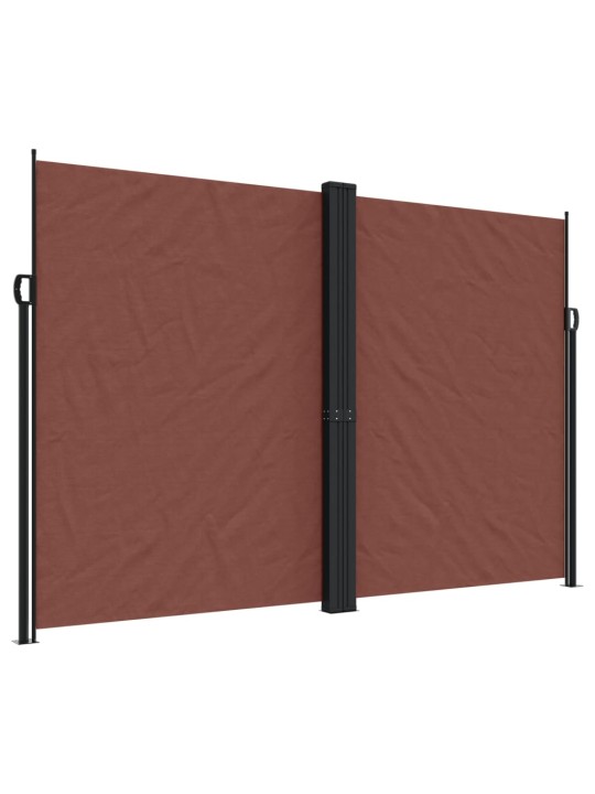 Zatahovací boční markýza hnědá 220 x 1 200 cm