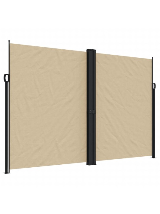 Zatahovací boční markýza béžová 220 x 1 200 cm