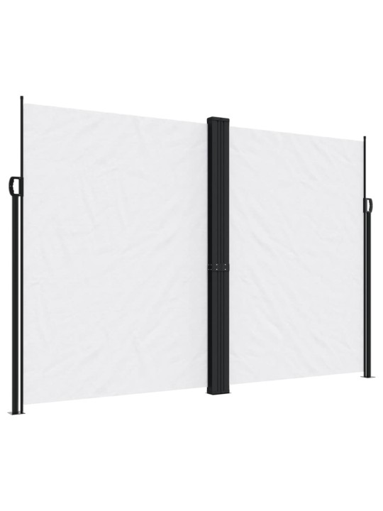 Zatahovací boční markýza bílá 220 x 1 200 cm