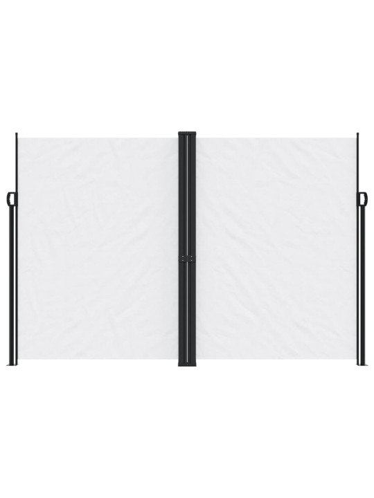Zatahovací boční markýza bílá 220 x 1 200 cm