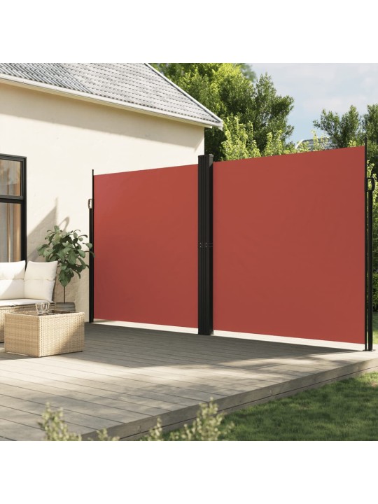 Zatahovací boční markýza terakotová 220 x 1 200 cm