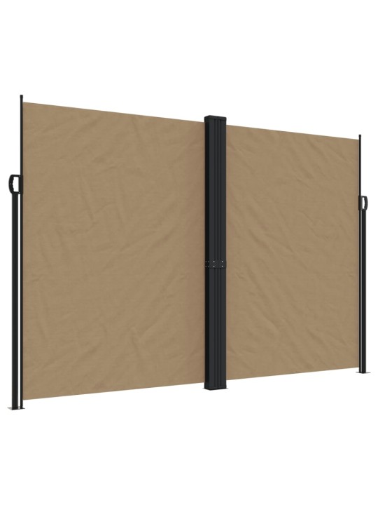 Zatahovací boční markýza taupe 220 x 1 200 cm