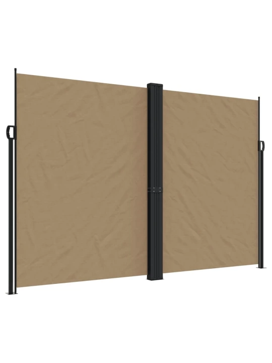 Zatahovací boční markýza taupe 220 x 1 200 cm
