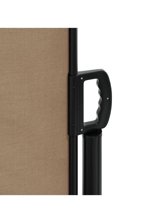 Zatahovací boční markýza taupe 220 x 1 200 cm