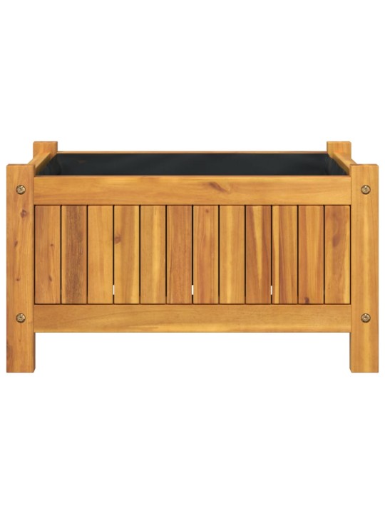 Zahradní truhlík s vložkou 54x31x30 cm masivní akáciové dřevo