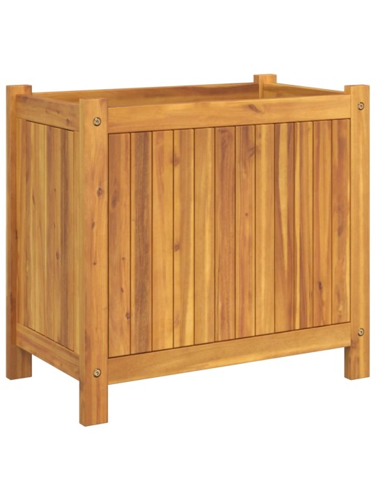 Zahradní truhlík s vložkou 54x31x50 cm masivní akáciové dřevo