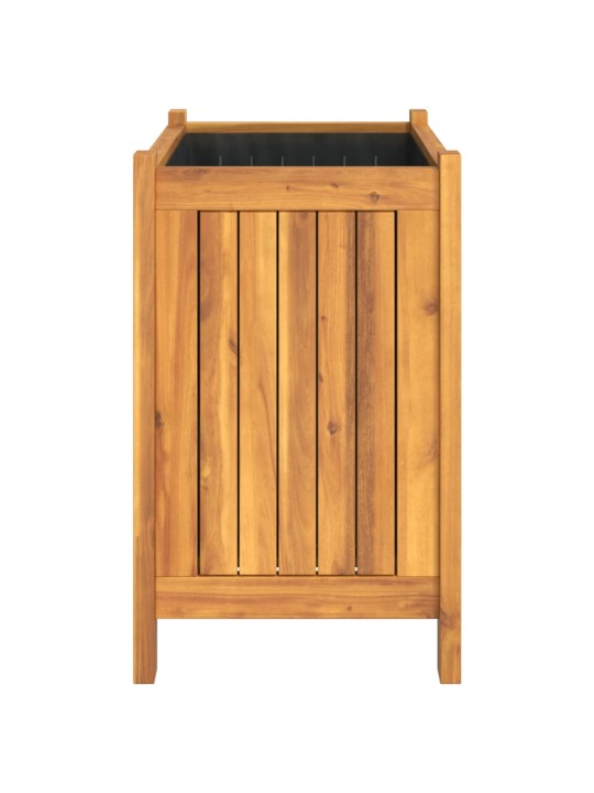 Zahradní truhlík s vložkou 54x31x50 cm masivní akáciové dřevo