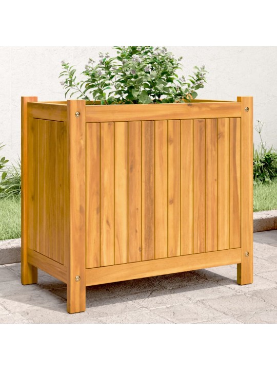 Zahradní truhlík s vložkou 54x31x50 cm masivní akáciové dřevo