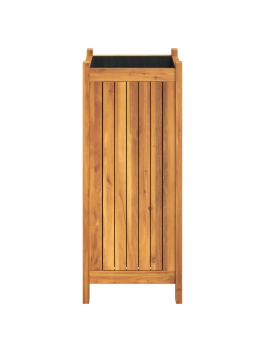 Zahradní truhlík s vložkou 31x31x75 cm masivní akáciové dřevo