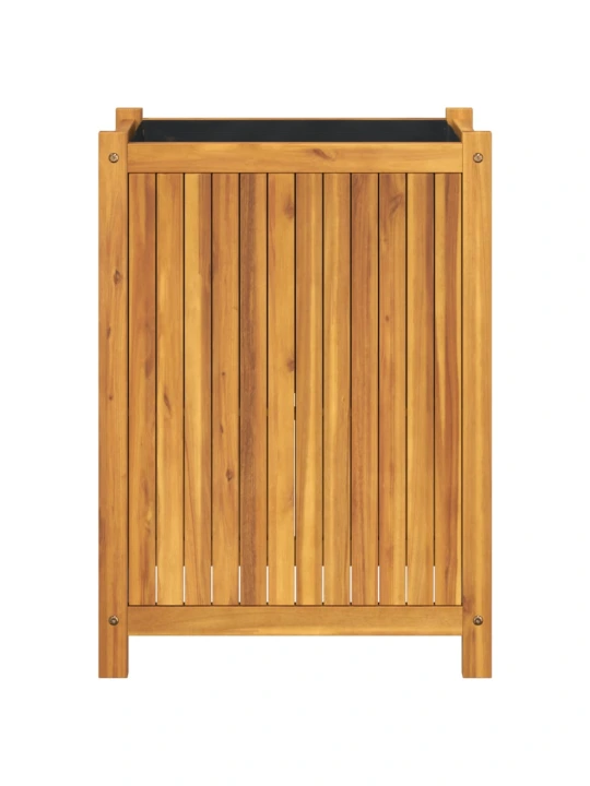 Zahradní truhlík s vložkou 54x31x75 cm masivní akáciové dřevo