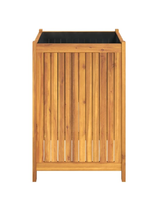 Zahradní truhlík s vložkou 50x50x75 cm masivní akáciové dřevo