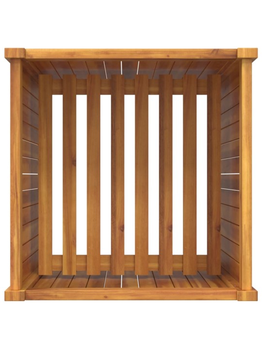 Zahradní truhlík s vložkou 50x50x75 cm masivní akáciové dřevo