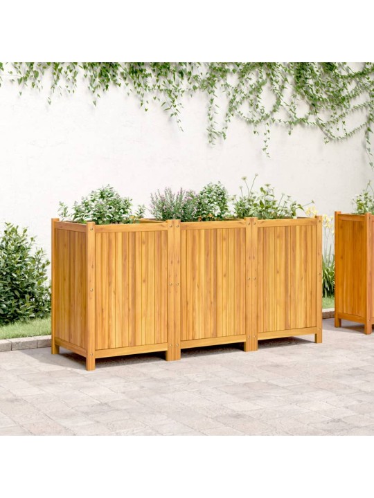 Zahradní truhlík s vložkou 150x50x75 cm masivní akáciové dřevo