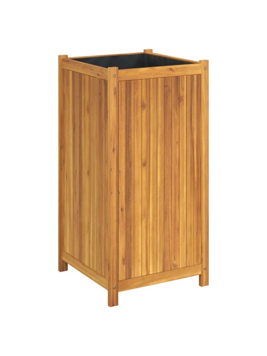 Zahradní truhlík s vložkou 50x50x100 cm masivní akáciové dřevo